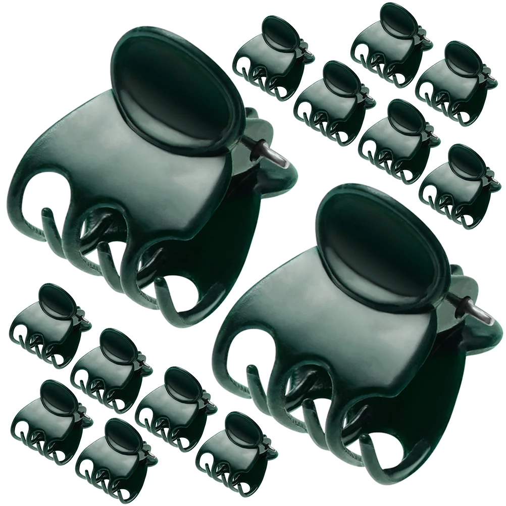 

40 Pcs Vine Support Clip Garden Cultivator Tool Clips Clamp Stem Supports Plant Climb Grafting Orchid Plastic
