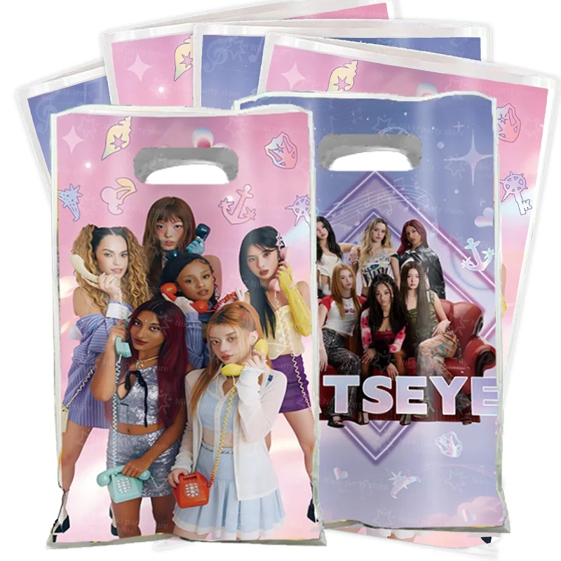 Katseye Tasche 20*16cm Superstar Partytasche Geschenktüte Geburtstagsdekoration Partyzubehör Dekorationen Mädchengeschenk Partyfavors
