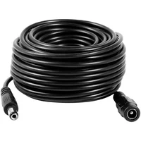 Uvusee CCTV 10 mètres 5M 15M 20 mètres 2.1x5.5mm Dc 12v câble d'extension d'alimentation pour caméras de sécurité Audio caméra Ip Dvr autonome 1