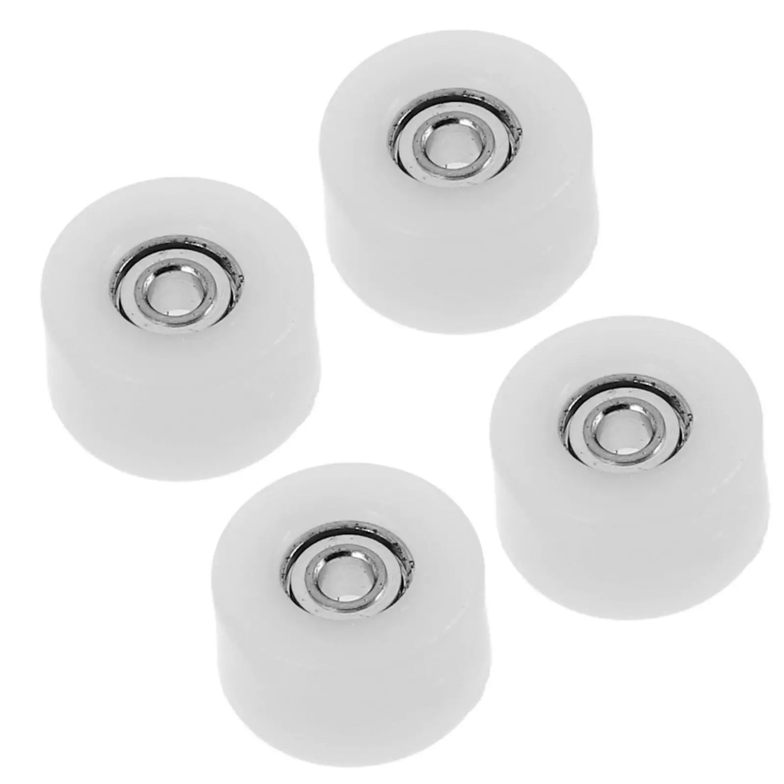 고속 베어링이 있는 4Pcs 핑거 스케이트보드 휠 부드럽고 빠른 롤링 정밀 디자인 생생한 색상 미니 스케이트보드