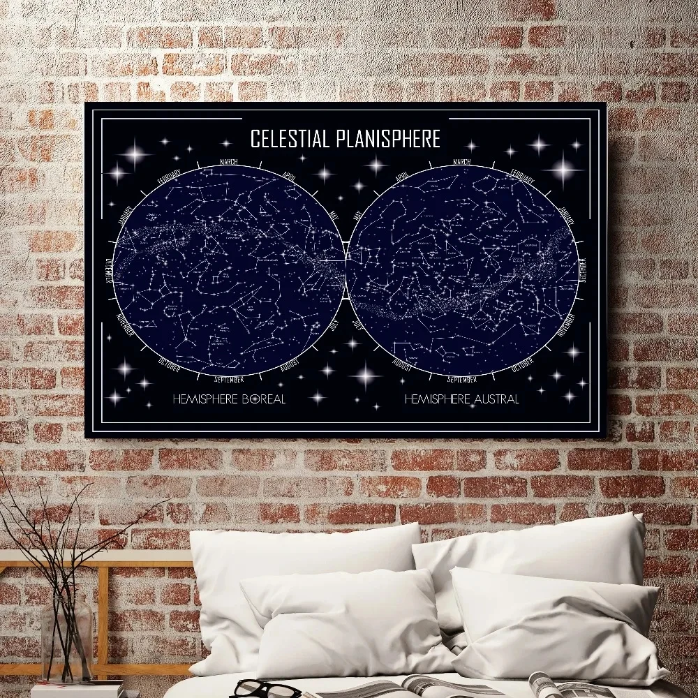 Star Map Abstract Celestial Planisphere Wall Art Canvas Painting Nordic Posters and Prints Modern Picture Living Room Home Decor Star Map Abstract Celestial Planisphere Wall Art Canvas Painting Nordic Posters and Prints Modern Picture Living Room Home Decor