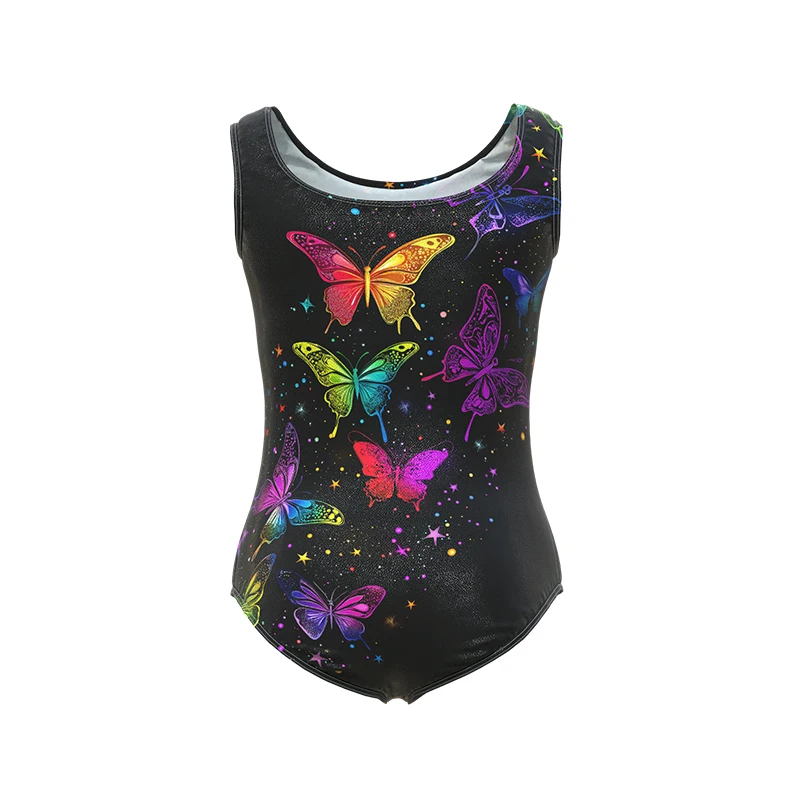 Girls Gymnastics Leotards Toddler Sleeveless Leotards Dance Outfit with Matching Shorts Hairband for Kids children dance leotards gymnastics dancewear sets