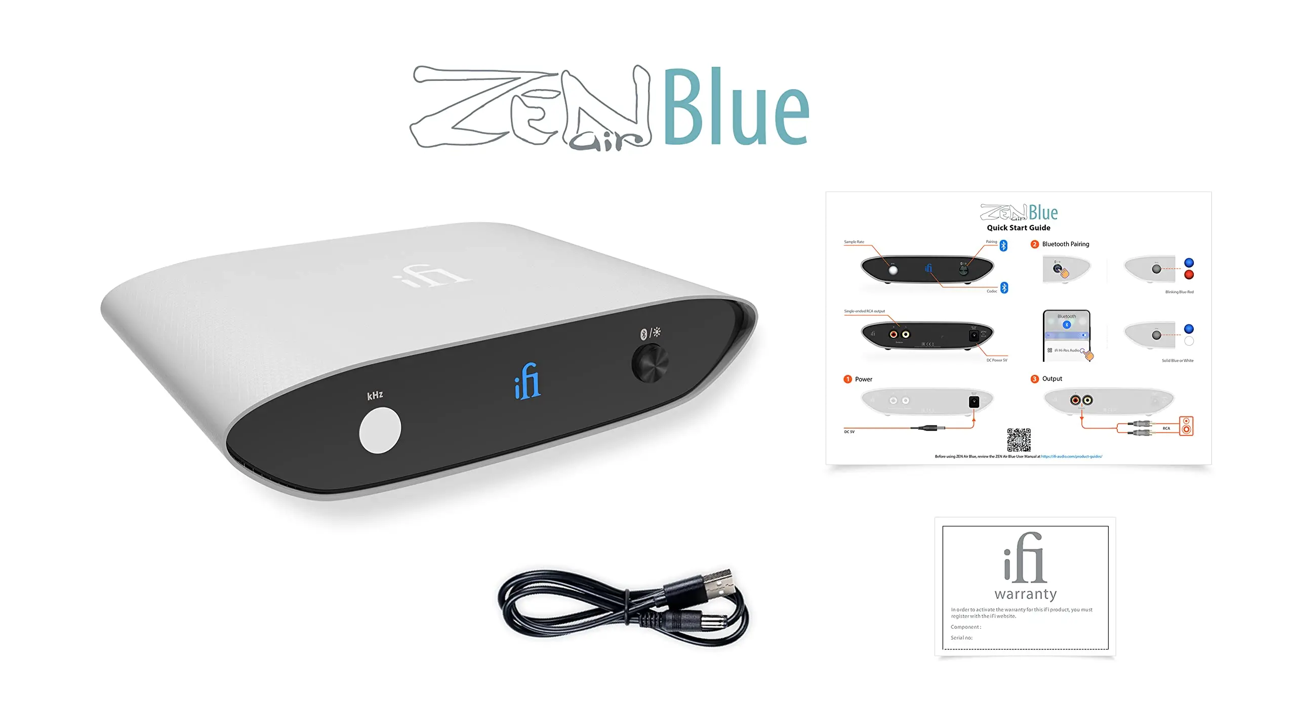 Ifi Zen Air Blue High Resolution Bluetooth Streamer Update Your 