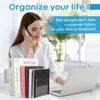 2pcs Desktop Organizer L-shaped Desk Bookends Durable Display Book Stand Simple INS Book Support Rack Minimalism 6