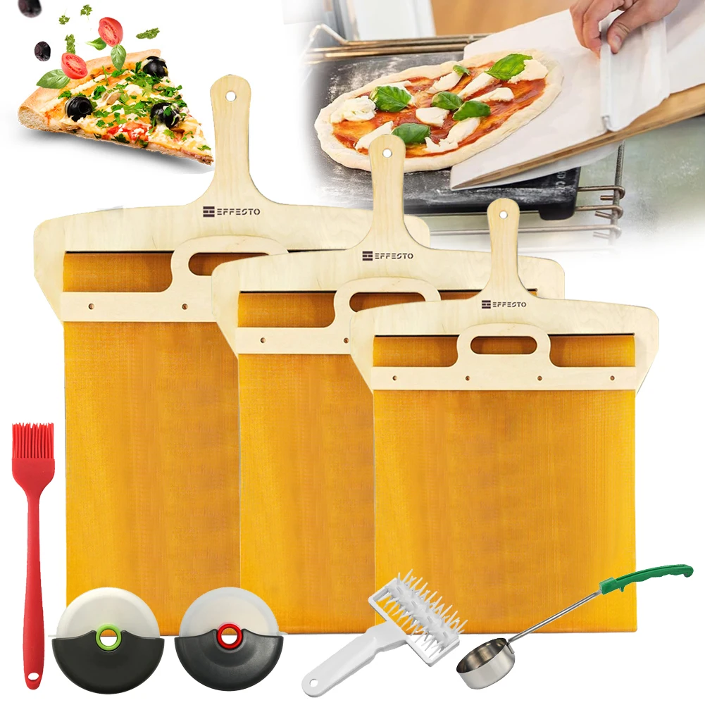 Sliding Pizza Peel Transfers Pizza Perfect Pizza Paddle With Handle Pizza  Spatula Paddle For Indoor Outdoor Ovens Kitchen Tools - AliExpress