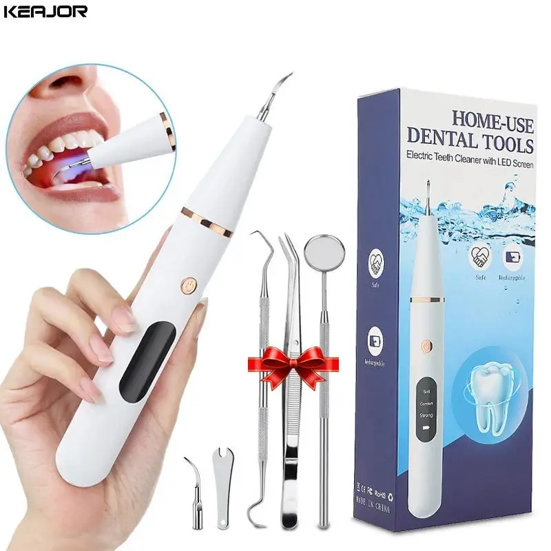 Electric Teeth Cleaner Ultrasonic Dental Calculus Stain Remover