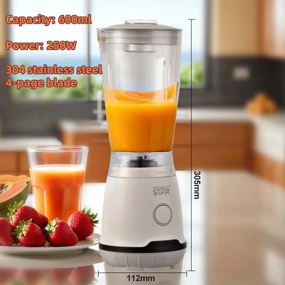 Portable Juicer Blender 600ML Fruit Juicer Machine Multifunction Juice Maker Food Processor for Shakes Smoothis Blender Mixer 4