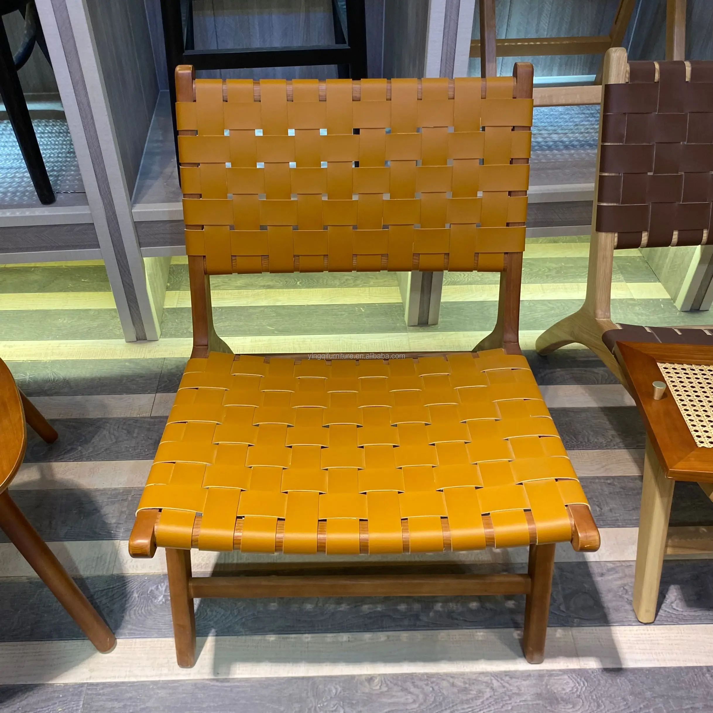 Hotel Modern Wooden Lounge Coffee Chairs