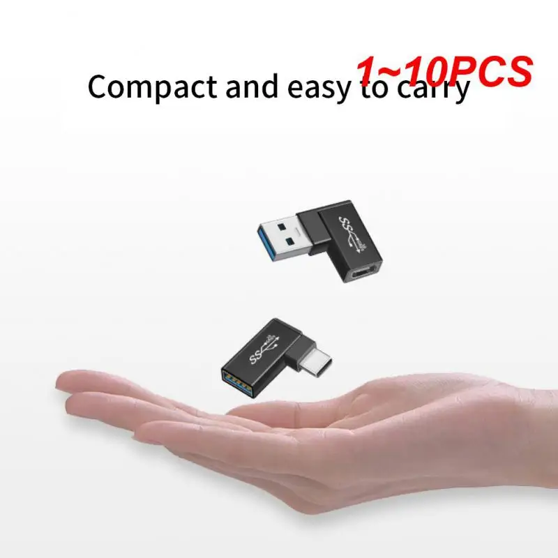 

1~10PCS OTG Connector USB 3.0 Type C Female to USB 3.0 Male OTG Adapter 10gbps Type C to USB 3.0 Converter 90 Degree Angle USB C