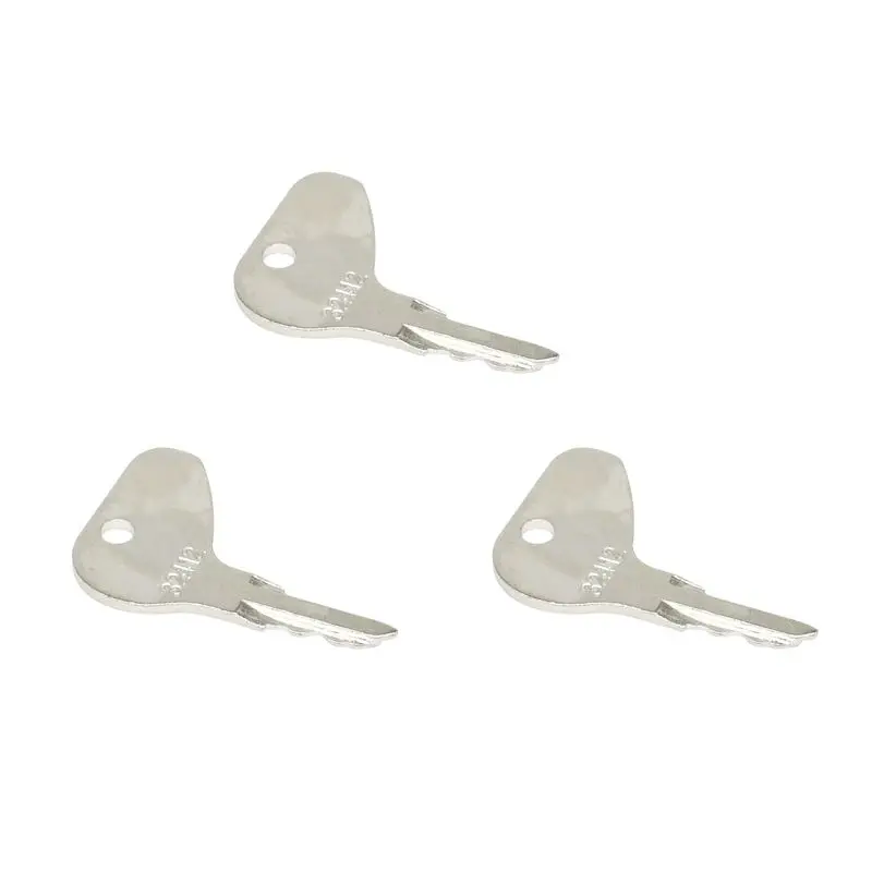 3PCS Ignition Key H32412 35260-31852 Compatible with Kubota Tractor G3200 G4200 G5200 G6200 L35 L2050 L2250 L235
