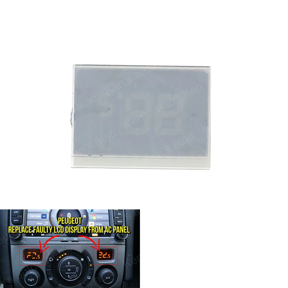For Peugeot 308 308CC 408 ACC Panel Monitor Module LCD Display Air Conditioning Information Screen Pixel Repair 2007-2013