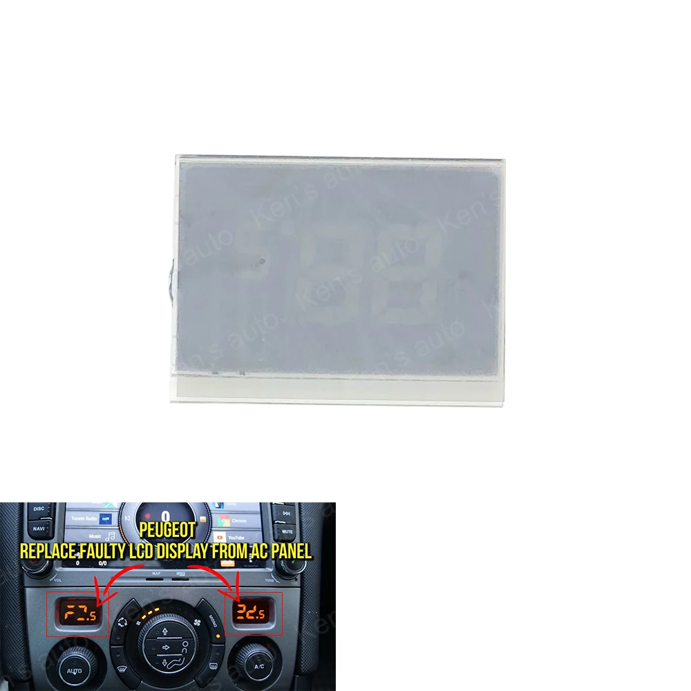 Para Peugeot 308 308CC 408 ACC Panel Monitor módulo pantalla LCD aire acondicionado información pantalla reparación de píxeles 2007-2013 1