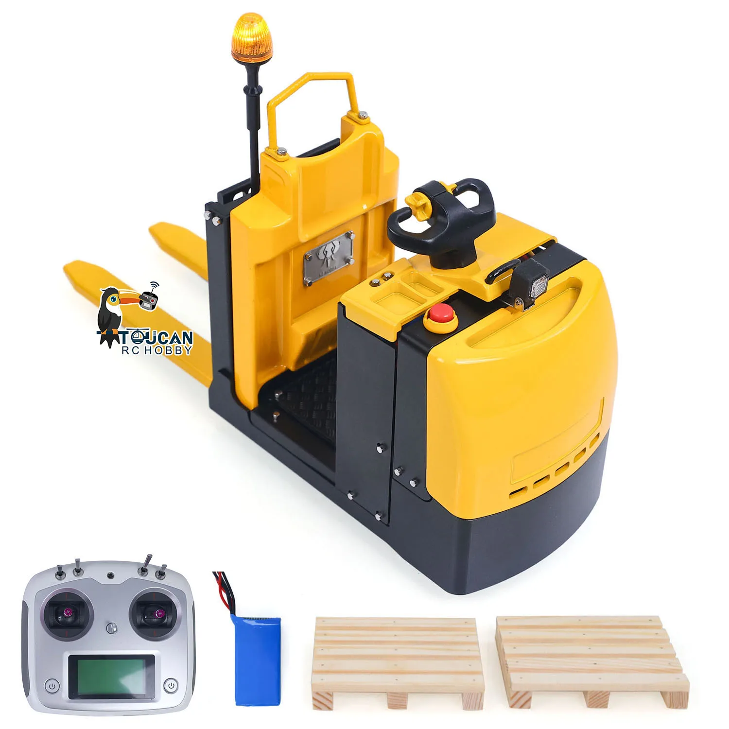 MO55 RTR 1/14 RC 포크리프트 금속 리모컨 저상형 주문처리 트럭 전동 트럭 자동차 모델 조명 사운드 모듈 장난감