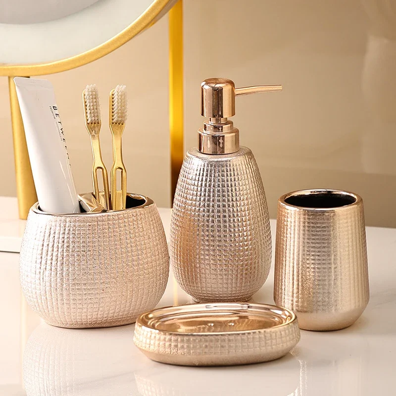 Rose-Gold-Kit-Bathroom-Accessories-Sets-Luxury-Complete-Ceramic-Toilet ...