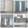 No Drilling Needed Tension Shower Curtain Rod Stainless Steel Rust Proof Non-Slip Spring Adjustable  Pole for Bathroom Shower 2