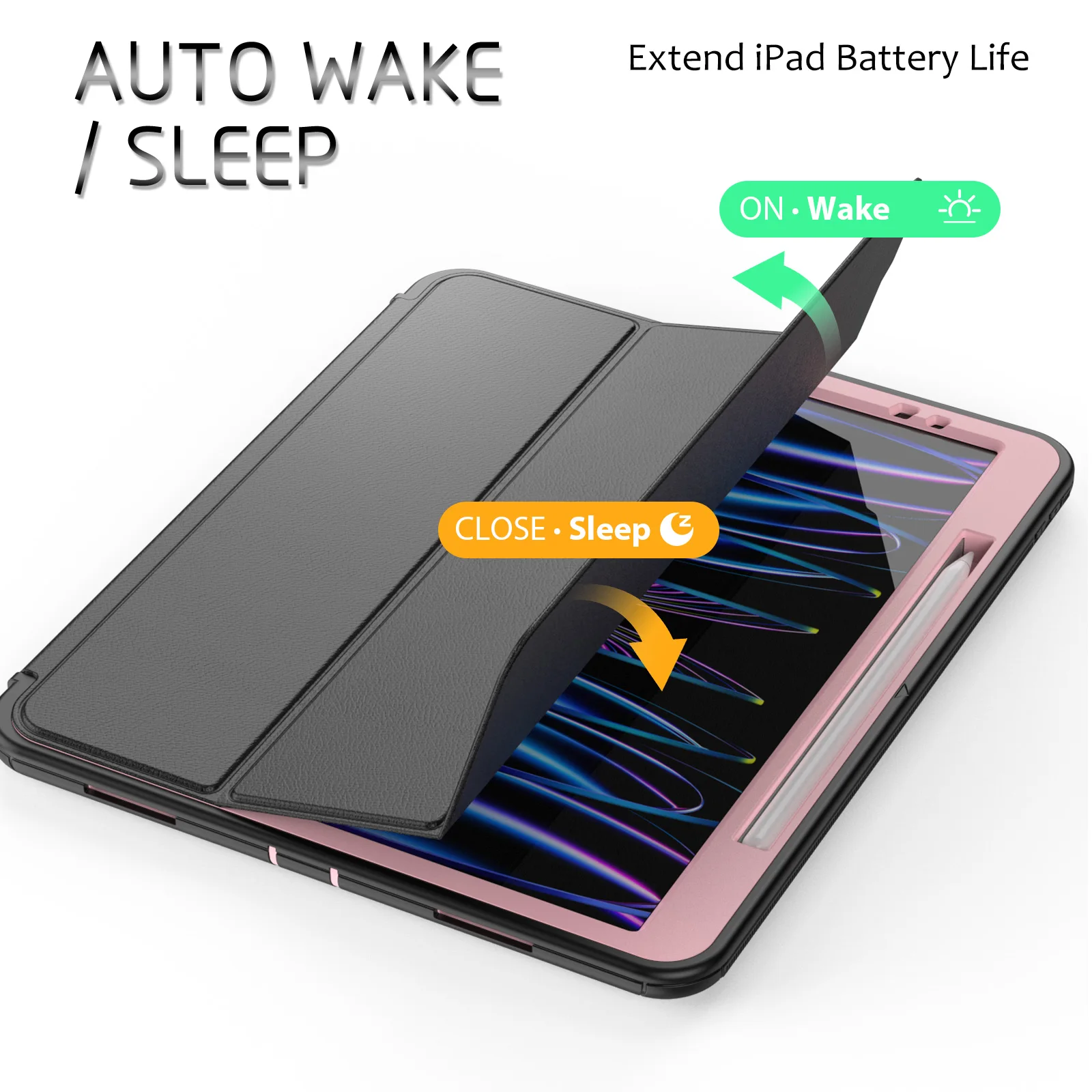 Smart Case para Ipad Pro 11 m1 m2 Folio Stand Capa Ipad 11 Polegadas Pro 4th Gen 2023 2023 Durável Heavy Duty Shell à Prova de Choque - Imagem 5