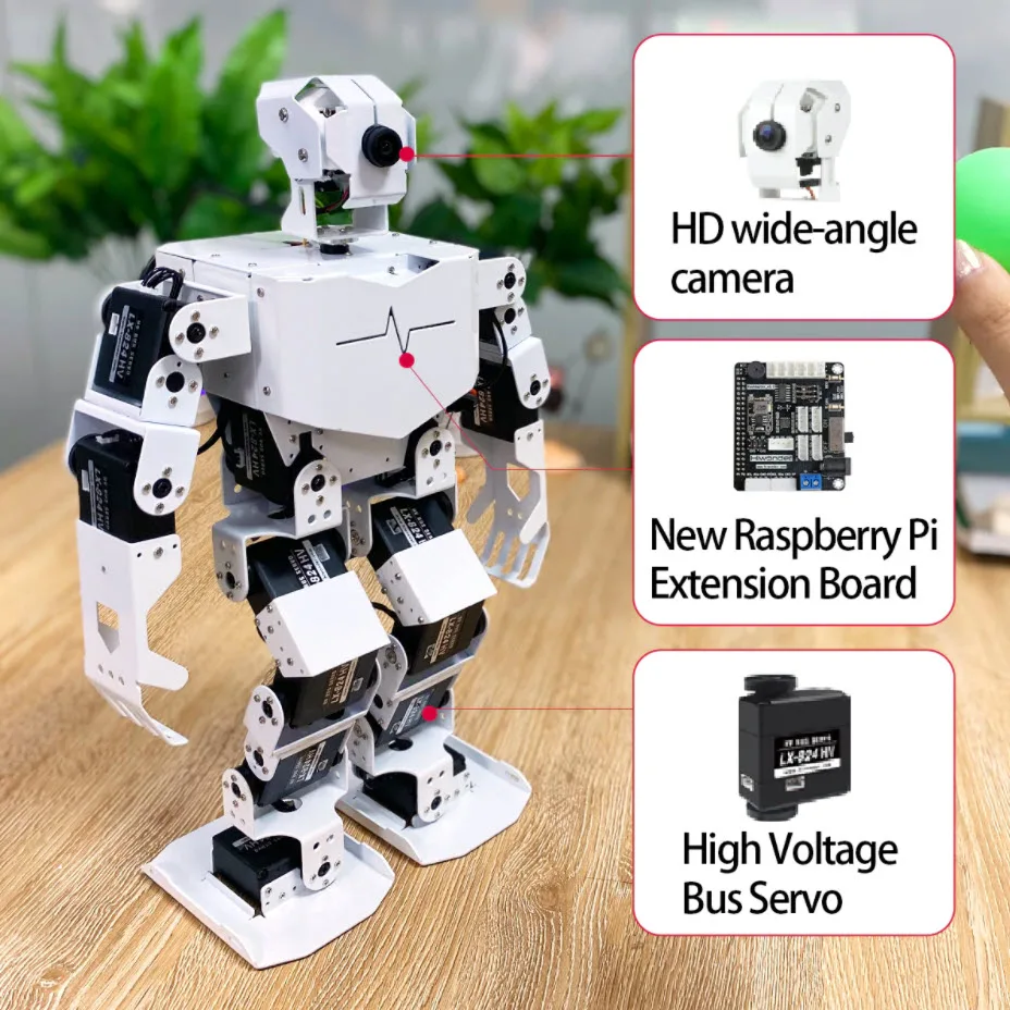 Robot TonyPi with HD Camera Toy Robot Walking and Dancing Support Multiple Control Methods