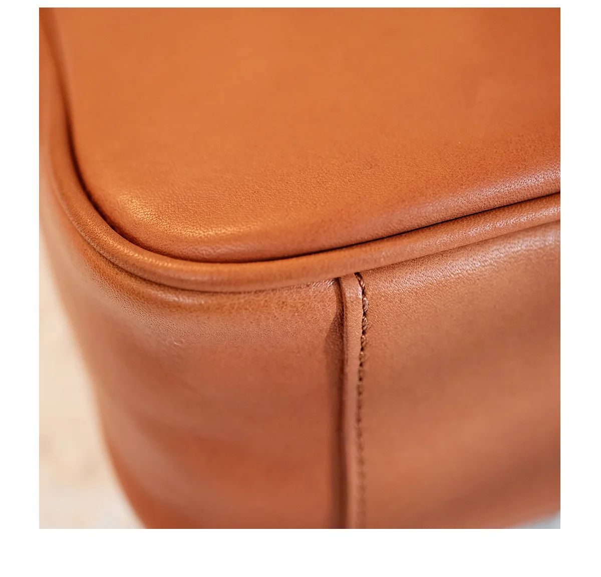 PNDME einfache Vintage handgemachte Luxus weiche echtes Leder Damen Umhängetasche Outdoor Designer Rindsleder Umhängetasche – Detail 14