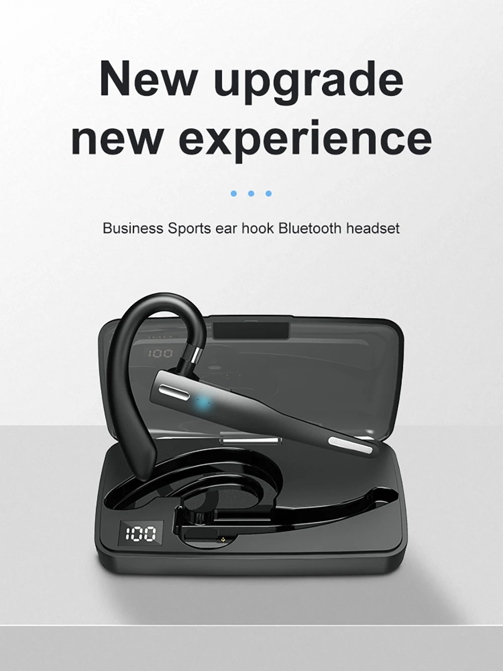 Description Picture 2 of itemWireless Blue Tooth Earphone Built-in Mic HD Call Mini Headphone Single Ear Stereo Sport Headset Noise Canceling For Driving New