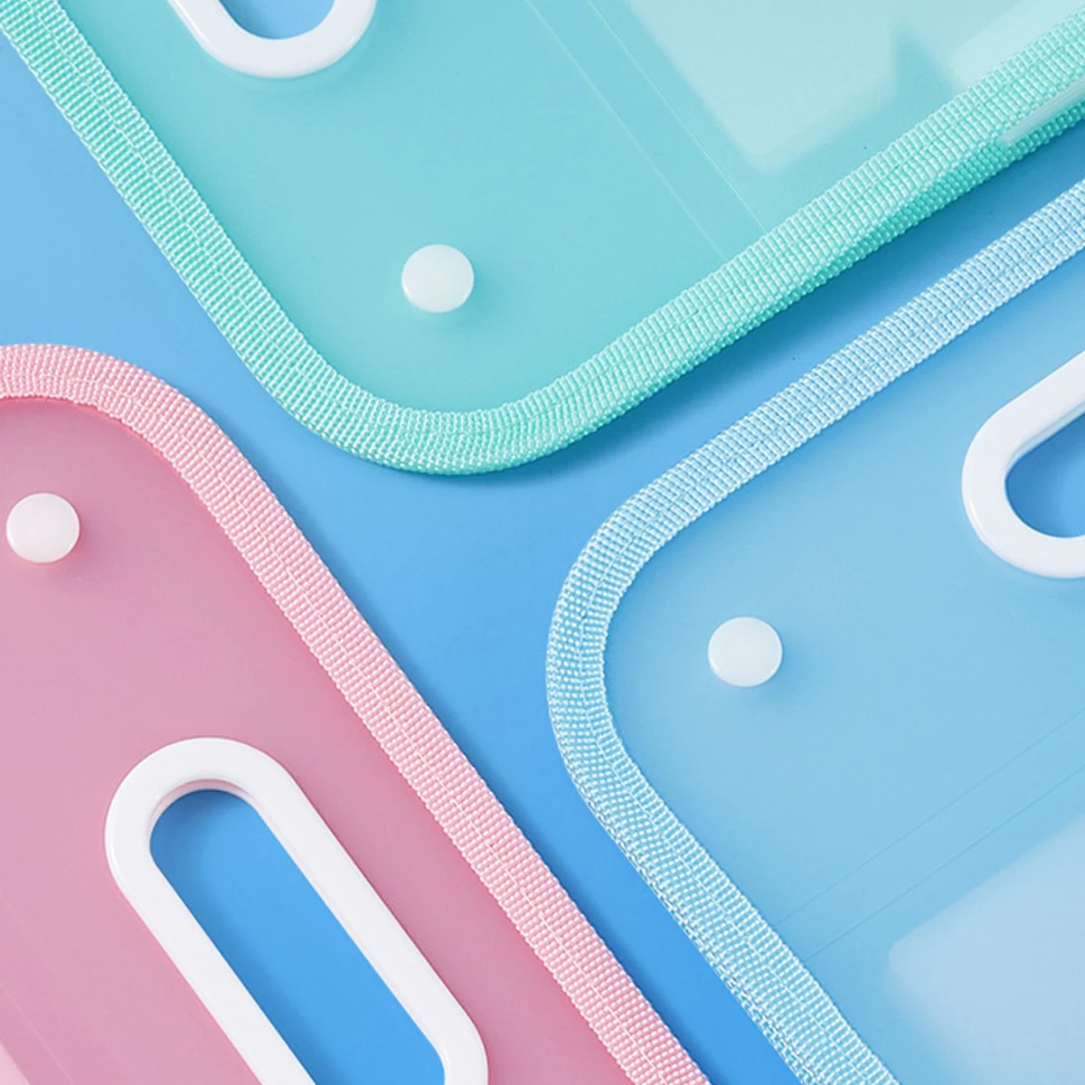 Kawaii Vertical Accordion Bag Student Examination Paper Portable Storage Bag PP Translucent File Folder 13 Compartment File Bags file folder,file bag,transparent folder,transparent storage bag