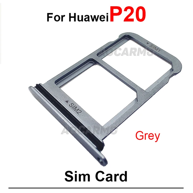 Replacement Dual SIM Card Tray For Huawei P20 Pro (6.1 Inch) – Includes Eject Pin, Fixes Damaged Slot (Black)