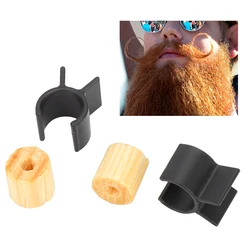 1Pair Portable Handlebar Moustache Training Wheel Men Mustache Styling Template Beard Shaping Tool Black Safety Razor Accessory