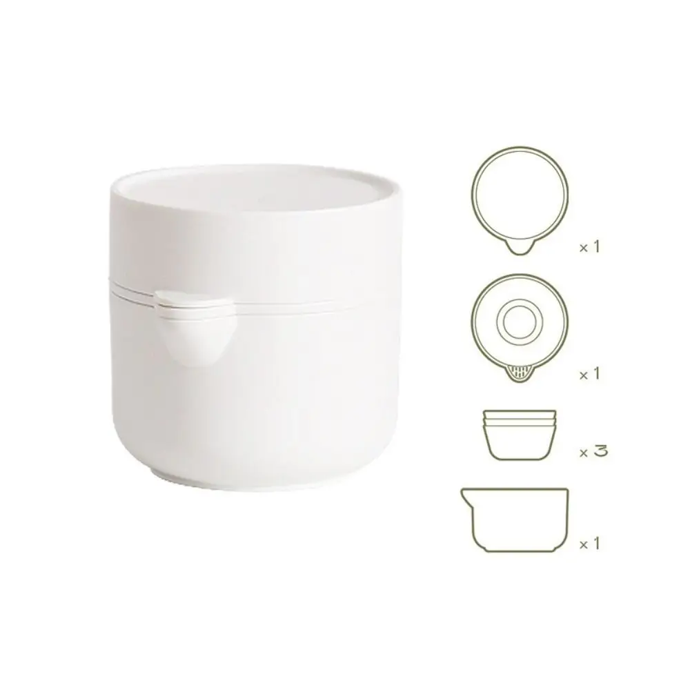 Portable Travel Kung Fu Tea Set Disposable Teapot Cup Storage Outdoor Portable Teapot and Infuser Tea Cup Pot Set