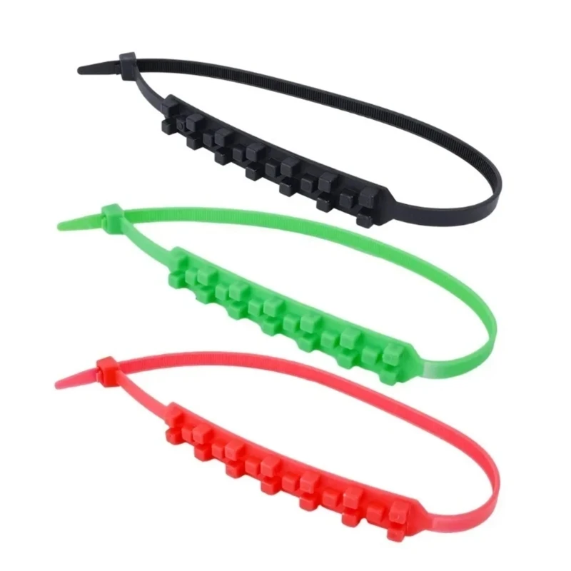 

10Pcs Anti-Slip Snow Tire Chains Adjustable Emergency Tyre Wheel Cable for Car SUV Anti Skid Cable Tie Reusable Drop Shipping