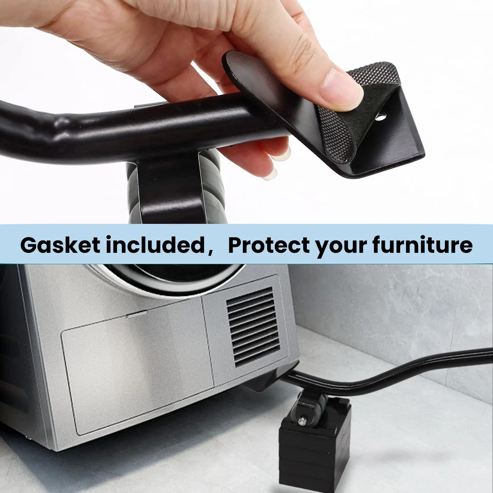 바퀴가 달린 중장형 가구 이동용 카트, 리프트 이동 도구 세트, 360도 회전 가능한 고무 유니버설 바퀴