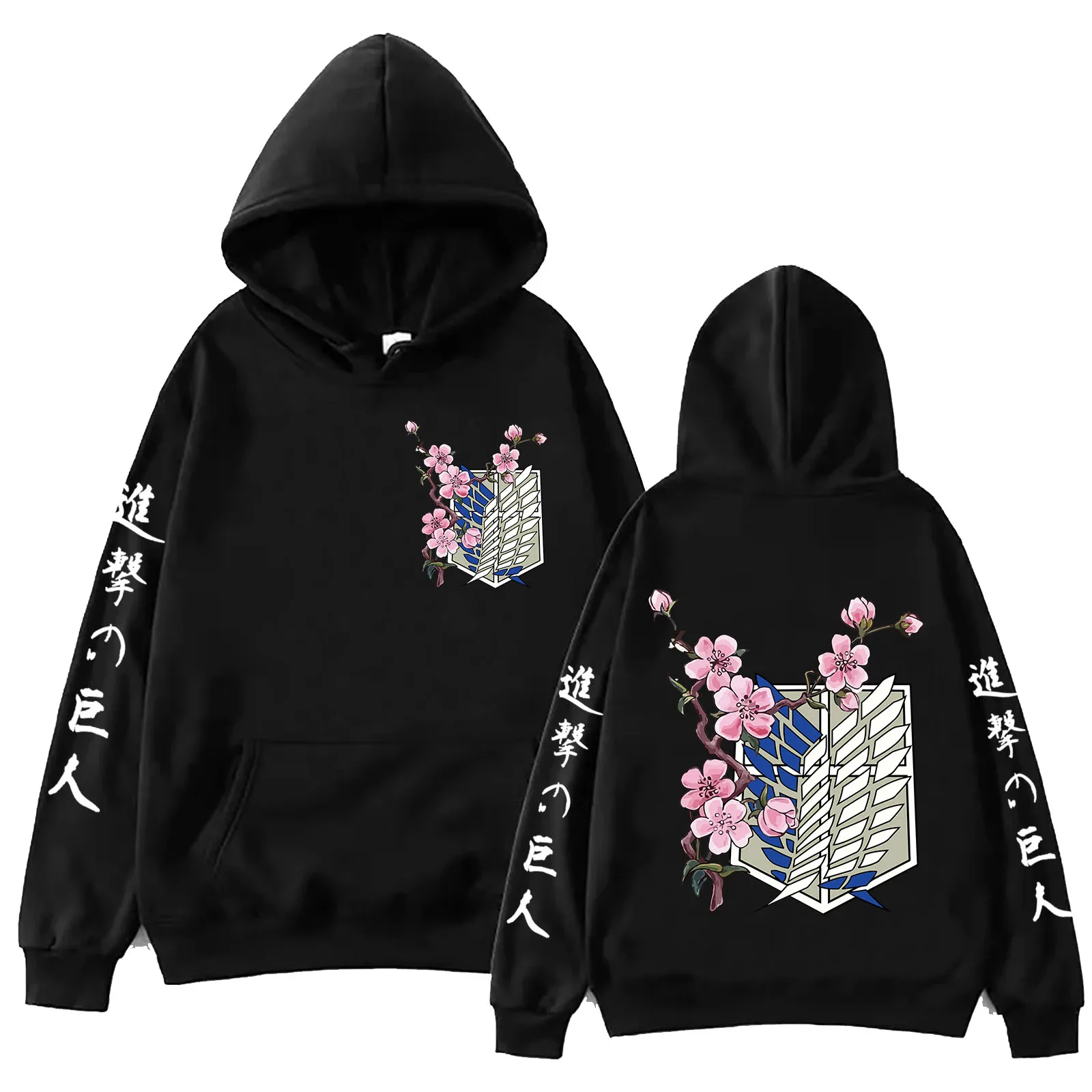 Anime Angriff auf Titan Hoodie Harajuku Hip Hop Pullover Tops Fans Geschenk