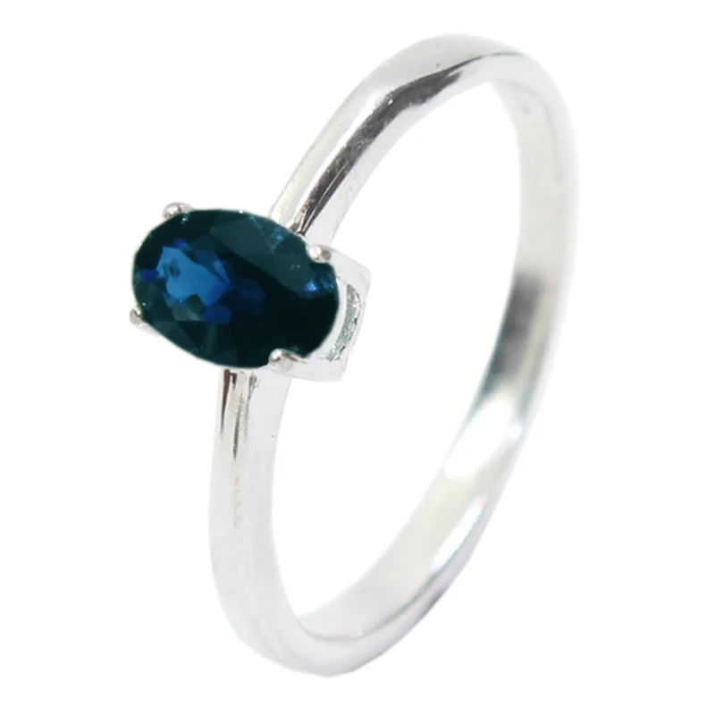 925 Silver Ring 4mm*6mm Natural Gemstone Ring Gold Plating Sapphire Ruby Emerald Topaz Opal Jewelry silver ring silver rings gold plated rings gemstone ring gold plated silver ring emerald gemstone ring natural stone ring