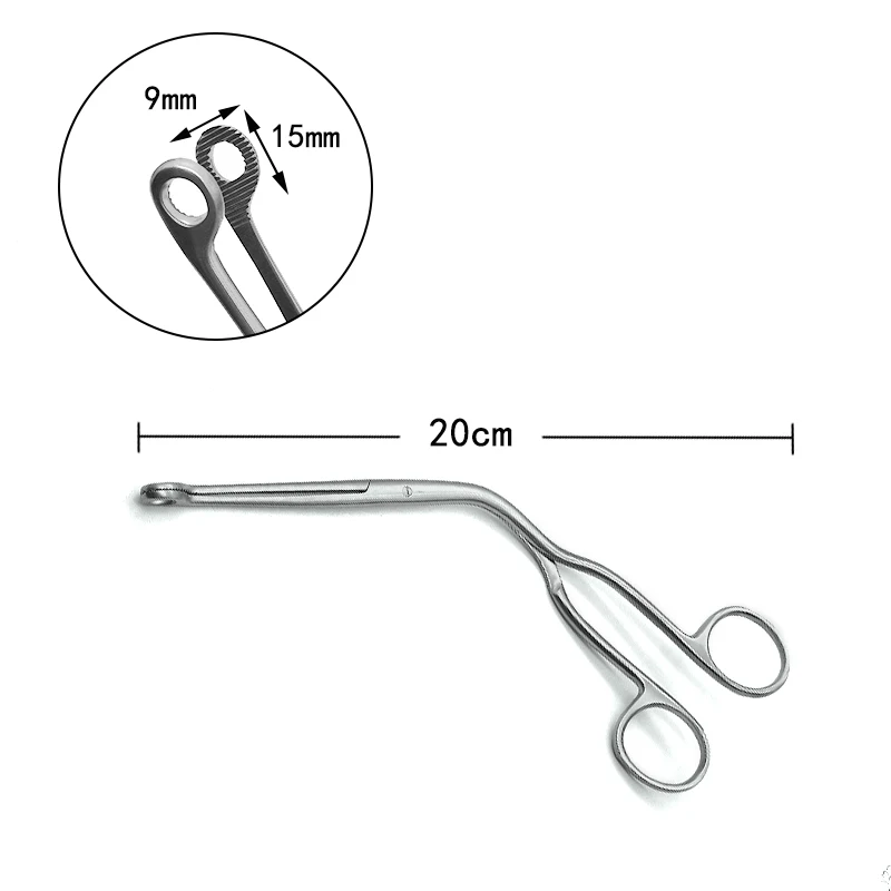 Stainless steel laryngeal forceps Tracheal intubation dilatation forceps