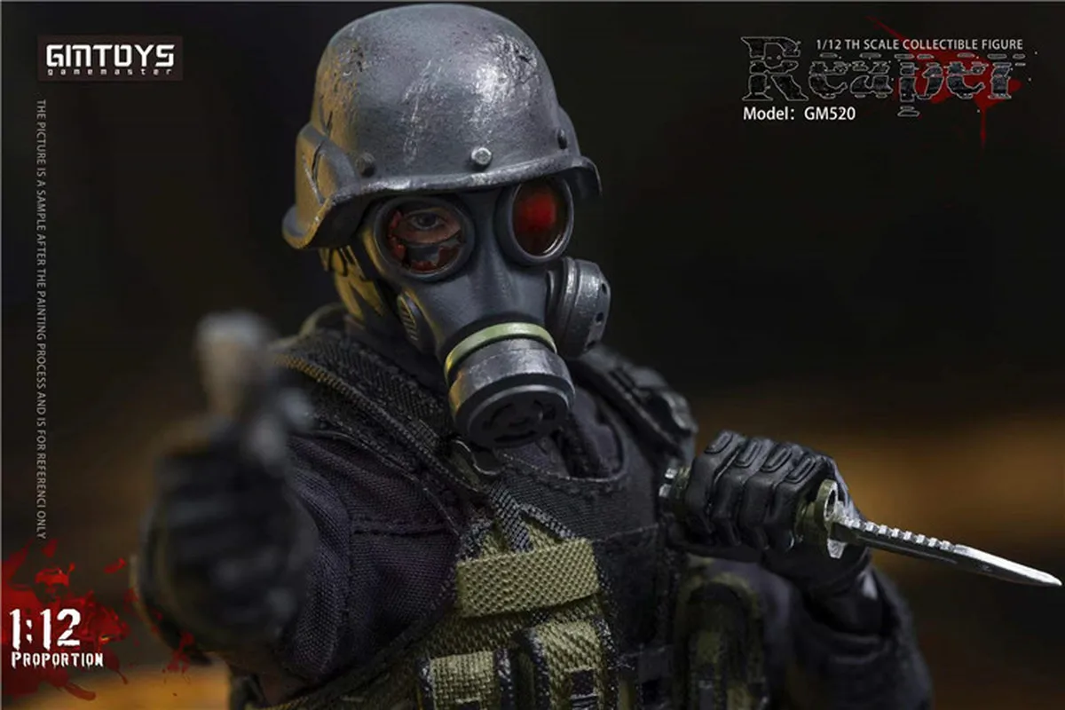 Gmtoys Biohazard6 death hunk 1/12 アクションフ In Stock Gmtoys 1/12 Resident Evil 6-Inch Death Hunk Action