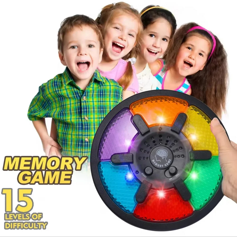Memory Game Toy Handheld Electronic Memory Game with Light and Sound Puzzle Creative Interactive Training