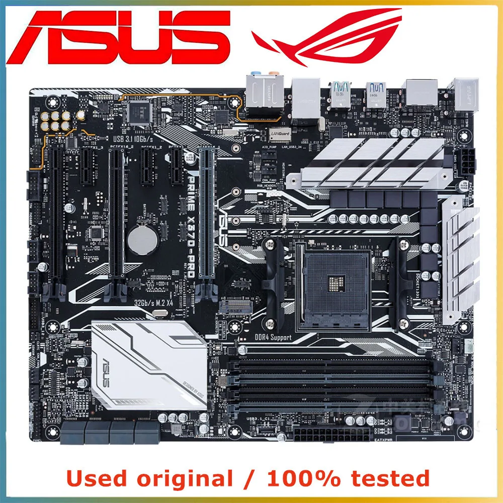 

Материнская плата для AMD X370, для ASUS PRIME, материнская плата для компьютера AM4 DDR4 64G, десктопная материнская плата SATA III USB PCI-E 3,0 X16