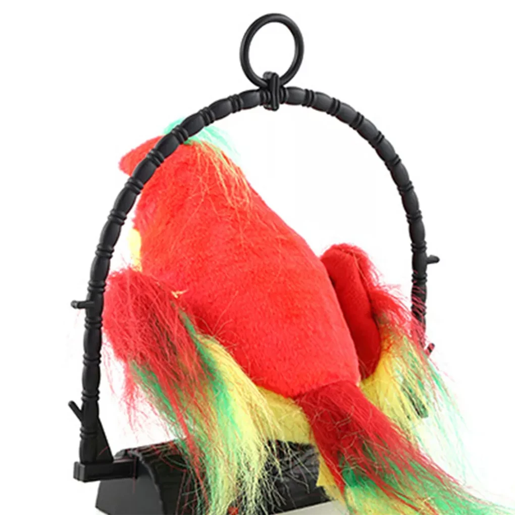 Talking Parrot Toy Mimicry Pet Speaking Plush Toy Repeat What You Say Waving Wings Electronic Record Bird Stuffed