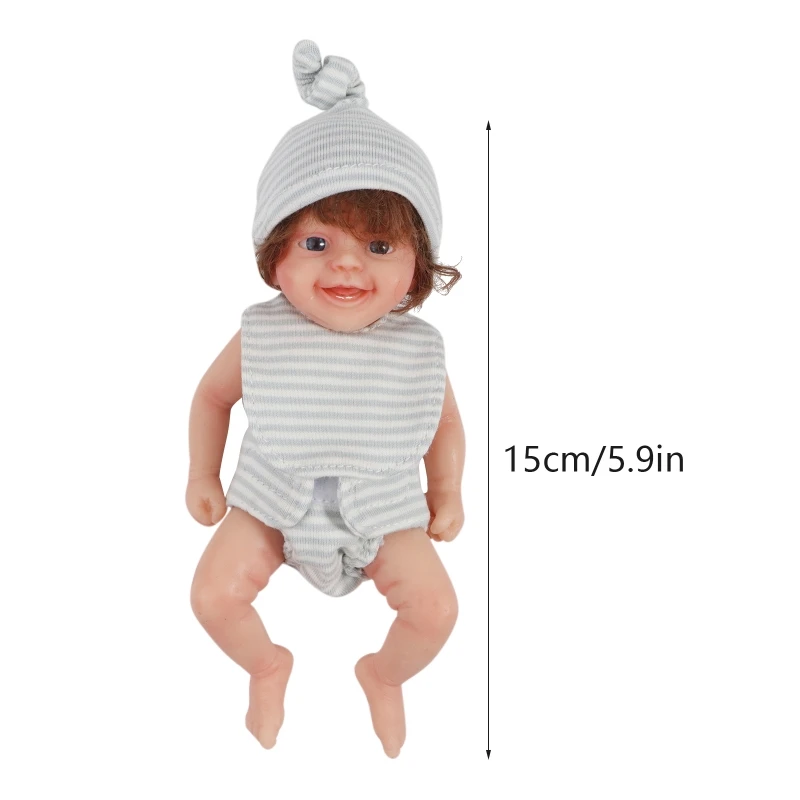 Neugeborenen Baby Realistische Newborn Baby Puppen Silikon Volle Körper Nette Kleine Baby Realistische Simulation QX2D