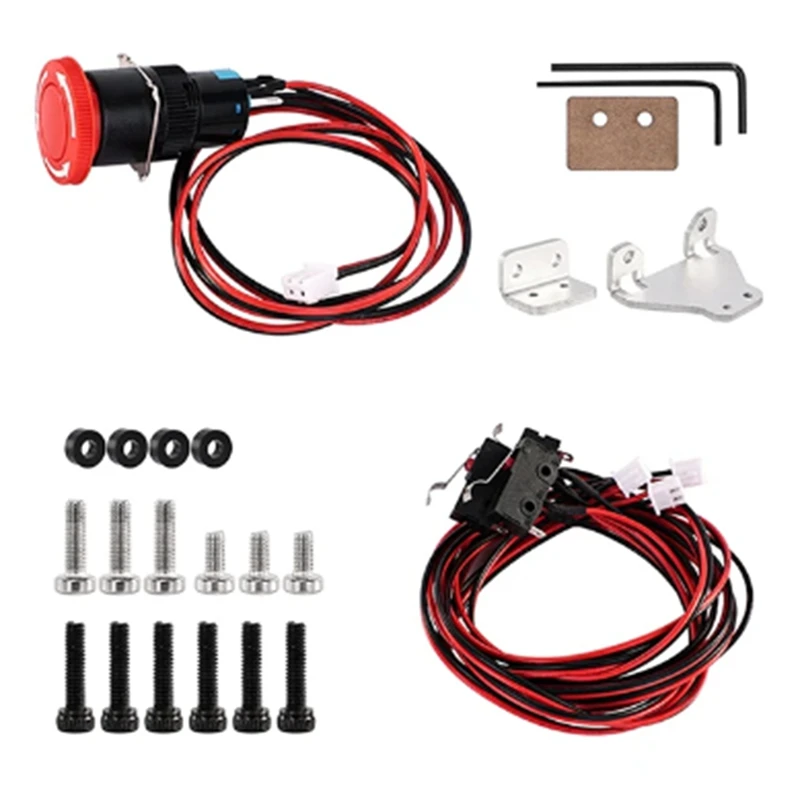 

3018 PRO/Max Engraving Machine Accessories 2Pin Mini Limit Switch + Emergency Stop Switch For CNC Wood Router