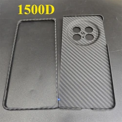 Ultra-Thin Carbon Fiber Case with Magnetic Metal Ring for OPPO Find N5 (1500D Fine  Hole)