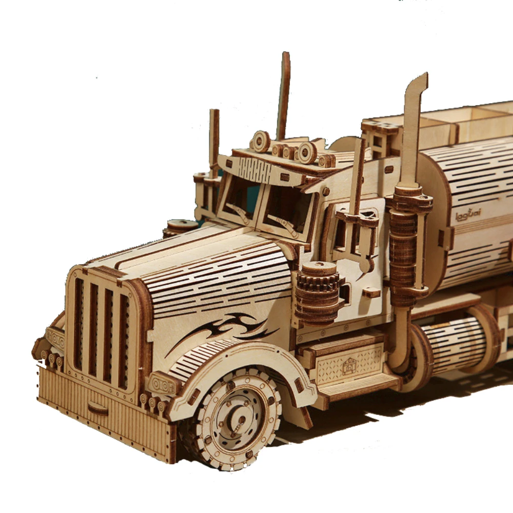 DIY 3D Wooden Puzzles Money Box Piggy Bank Fuel Truck Model Building Block  Kits Assembly Jigsaw Toy Gift for Children Adult - AliExpress