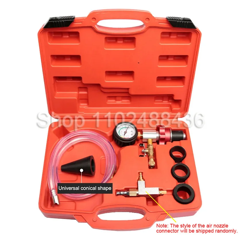 자동차 냉각 라디에이터 압력 테스터, 물 탱크 검사기 도구, 자동차 부동액 교체 및 충전 키트