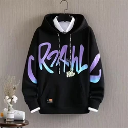 Autumn Men's Hoodies Japan Cool Long Sleeve Black Hoodie  High Quality Harajuku High Street Sweatshirt Men Clothing Sport Top