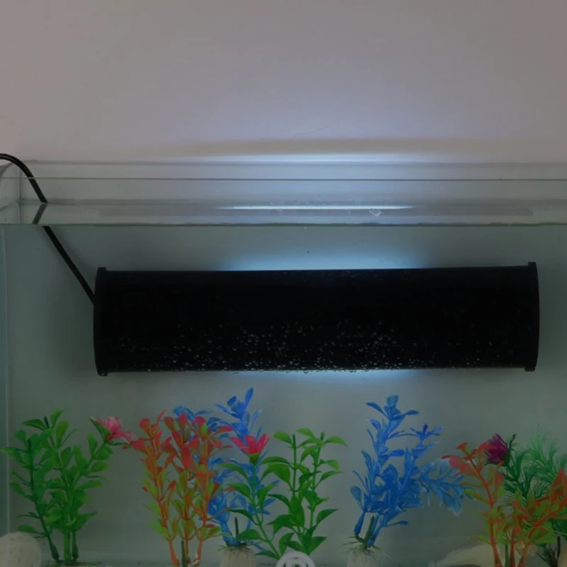 Aquarium Lamp Shade with Glass Tube Fixing Clip and Sliding Grooves Limited Protections for Fish from UV Light 3 Sizes Y5GB