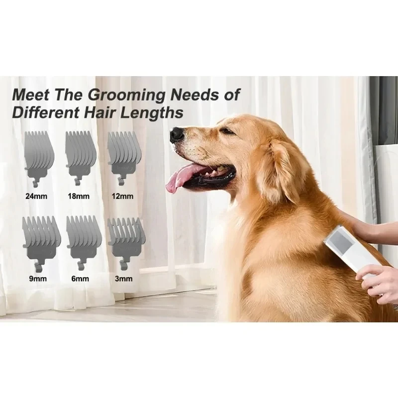 7 In 1 Pet Grooming Vacuum Kit Dog Grooming Clippers Pet Hair Remover With Power Large Suction & Low Noise Hair Kits dog grooming vacuum