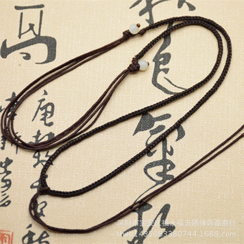 

New Jade Pendant Lanyard Fashion Rope Necklace For Women Men Lanyard Jewelry Pendant Hand Woven Cords Jewelry Chain Pendant Rope