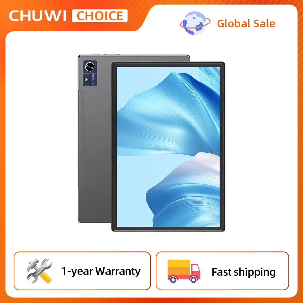 CHUWI Hi10 X Pro 10.1 Inch 800*1280 IPS Screen Core Unisoc T606 4GB RAM 128GB ROM Tablets 2.4G/5G Wifi Android 13 Tablet PC 1