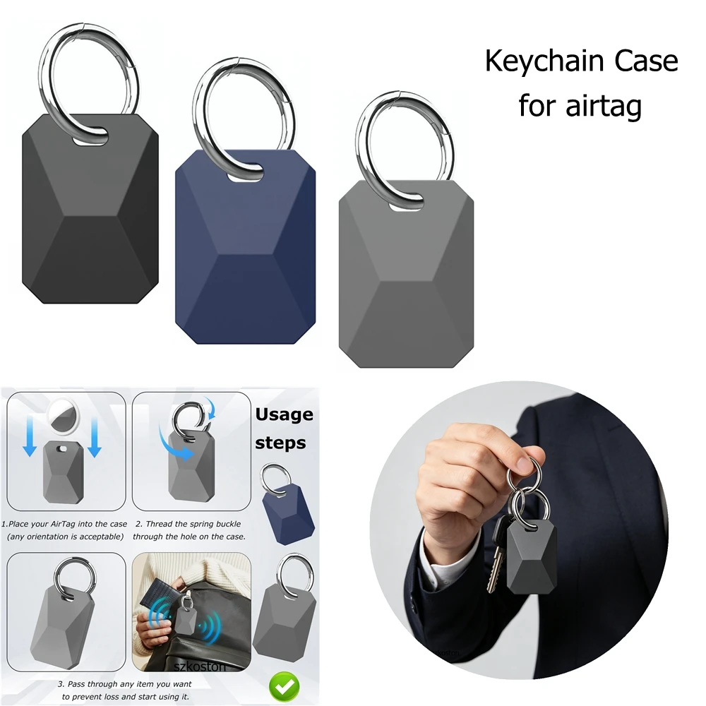 Waterproof Silicone Keychain Holder