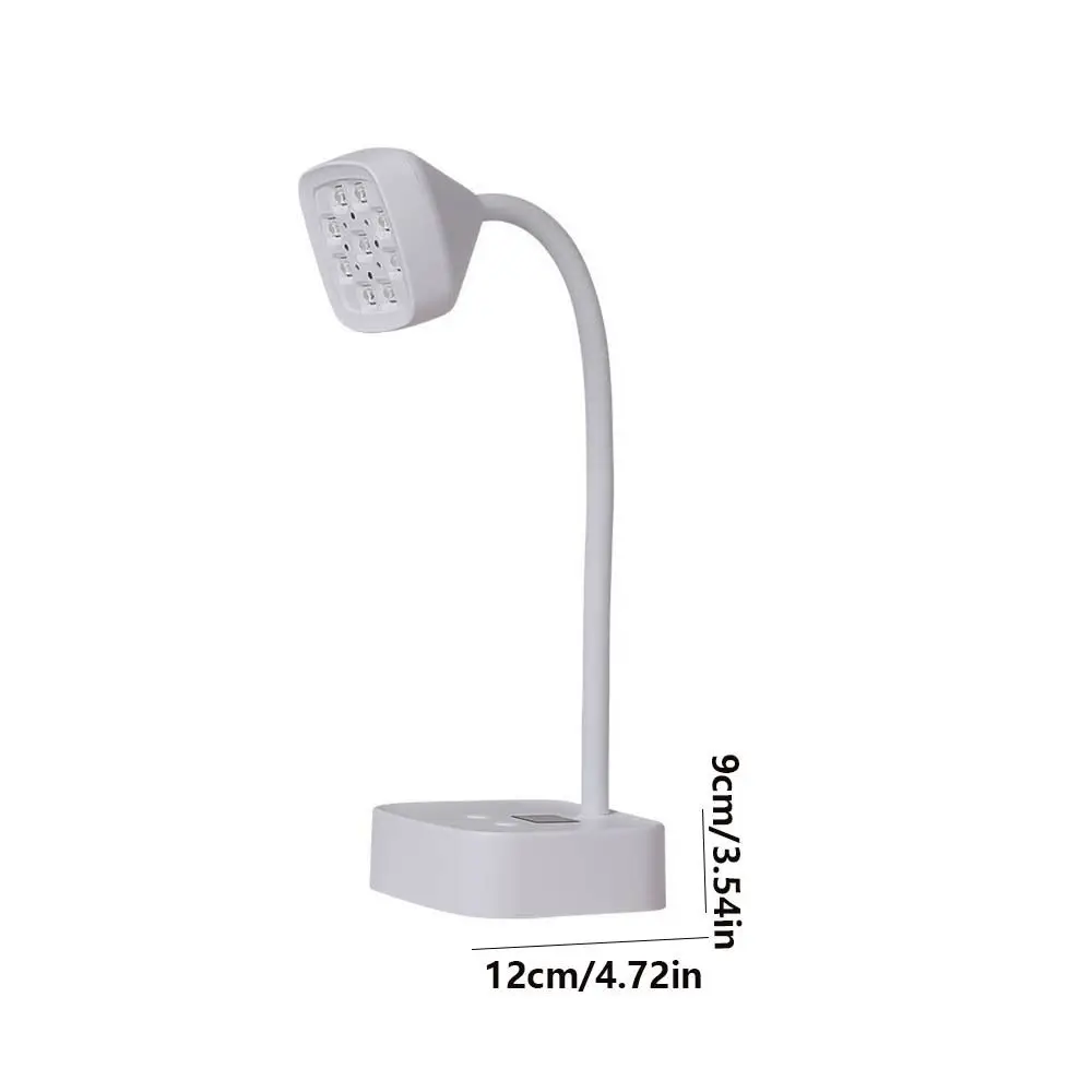 자동 감지 9LED 데스크탑 네일 램프 360 °   구부릴 수 있는 UV 램프 UV 경화 조명 빠른 건조 유연한 네일 건조기 조명 살롱