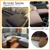 Solid Color Jacquard Sofa Slipcover Fitted Stretch Sofa Covers Soft Durable Sofa L-sahped Case Cover Living Room Pets Kids Home 5