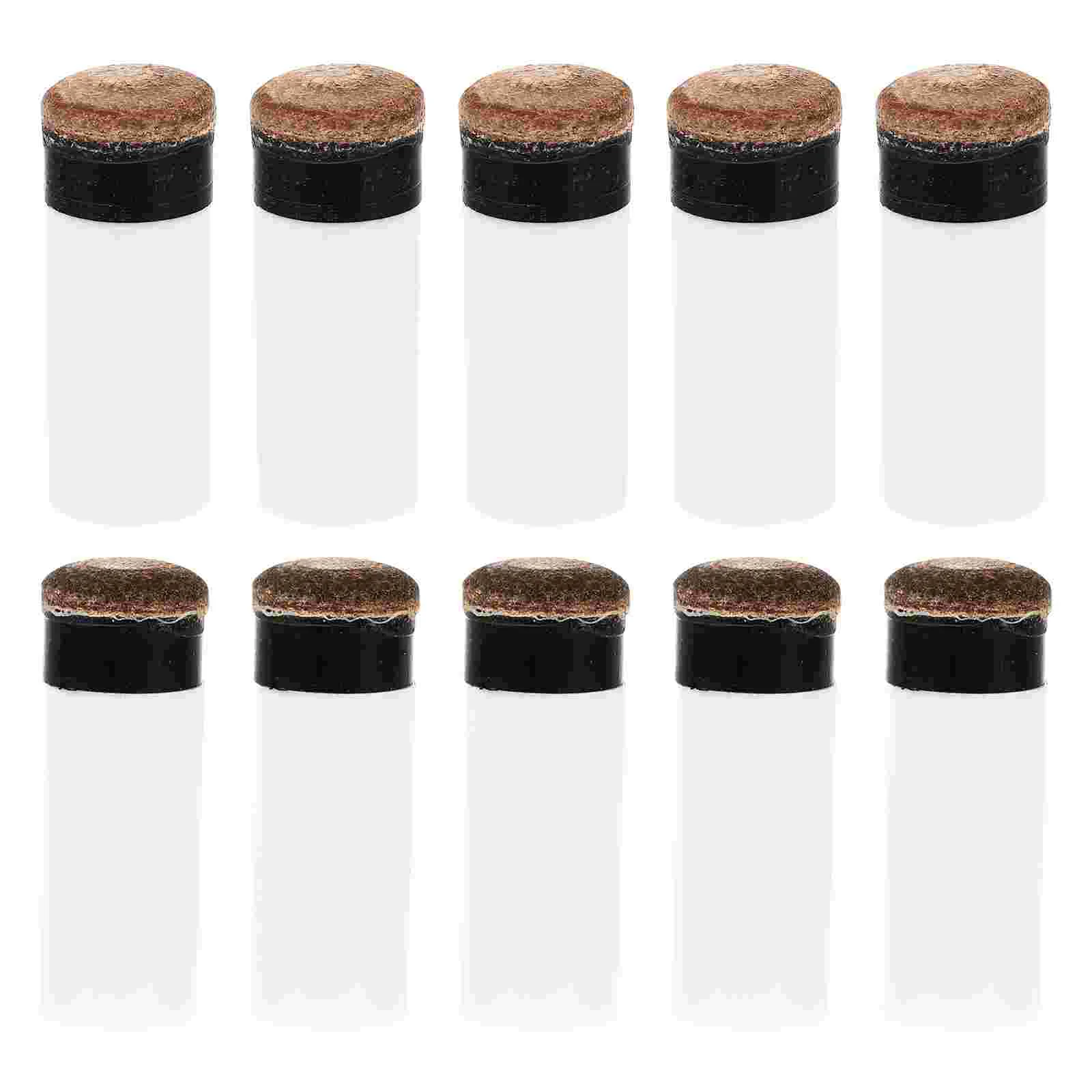 

10 Pcs Nine Club Angle Billiard Replacements Billiards Repairing Cue Tips for Plastic Pool Cues Screw-on